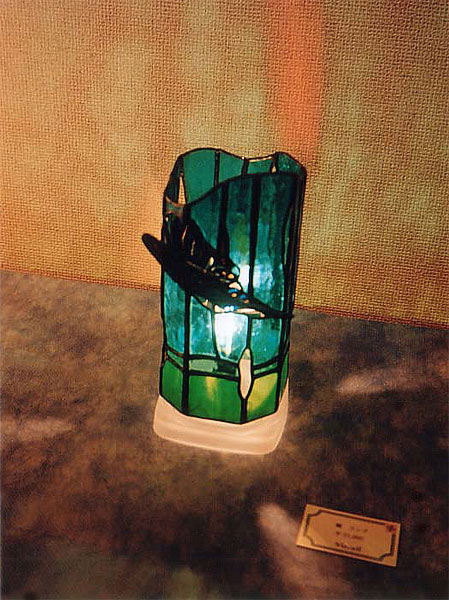 ステンドグラス・ビトロ Stained Glass Vitrail / No.55 蝶ランプ