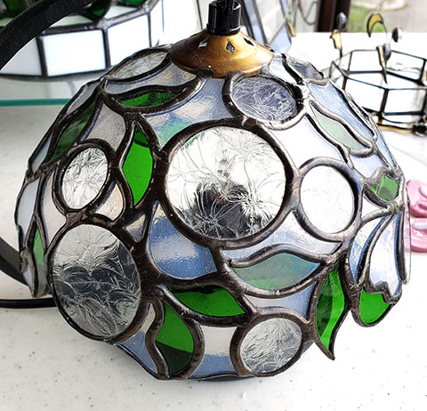 ステンドグラス・ビトロ Stained Glass Vitrail / No.158 ダリア(赤)