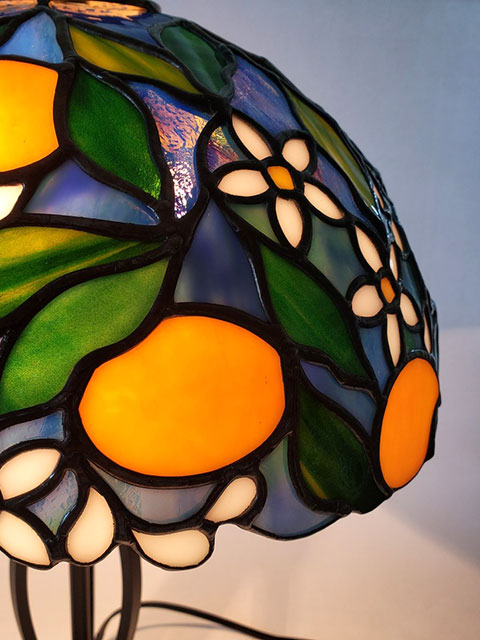ステンドグラス・ビトロ Stained Glass Vitrail / みかんのランプ 2021'